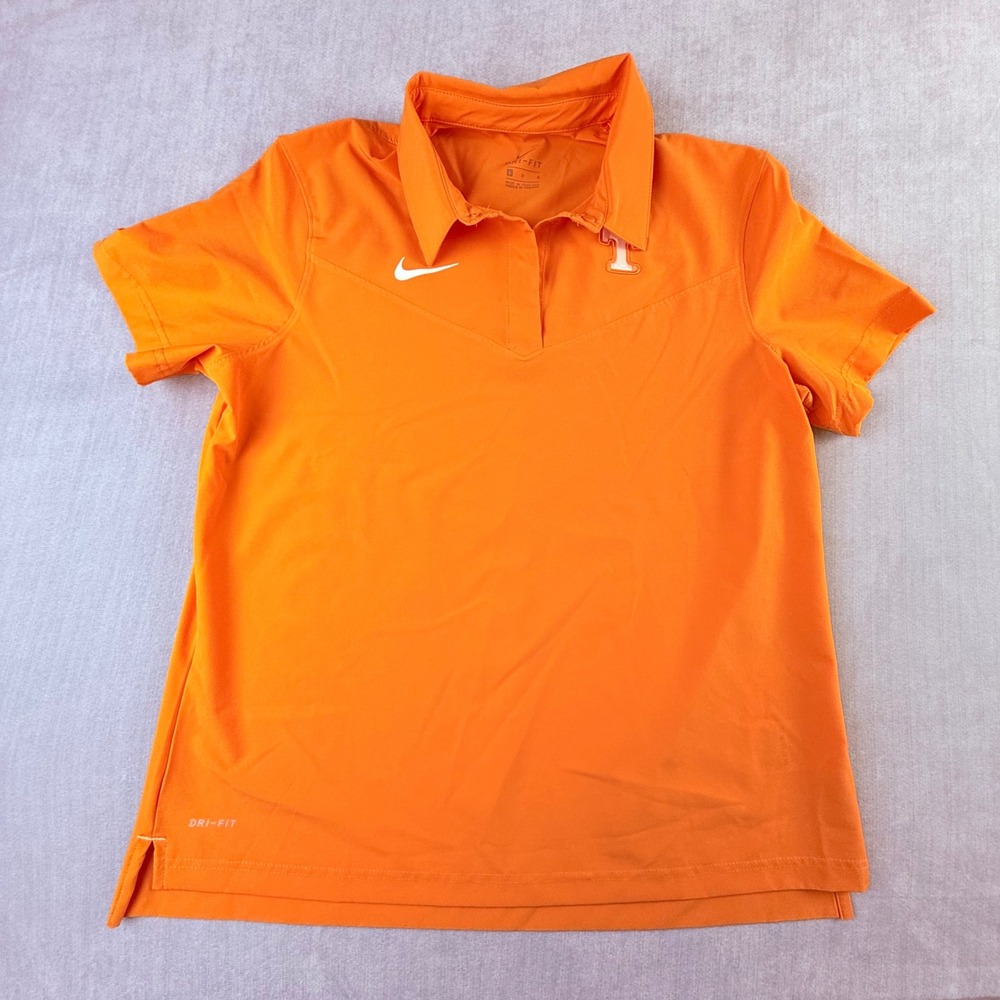 Nike Tennessee Volunteers Orange Dri-FIT Polo Shirt Womens Small‎ NCAA Fans